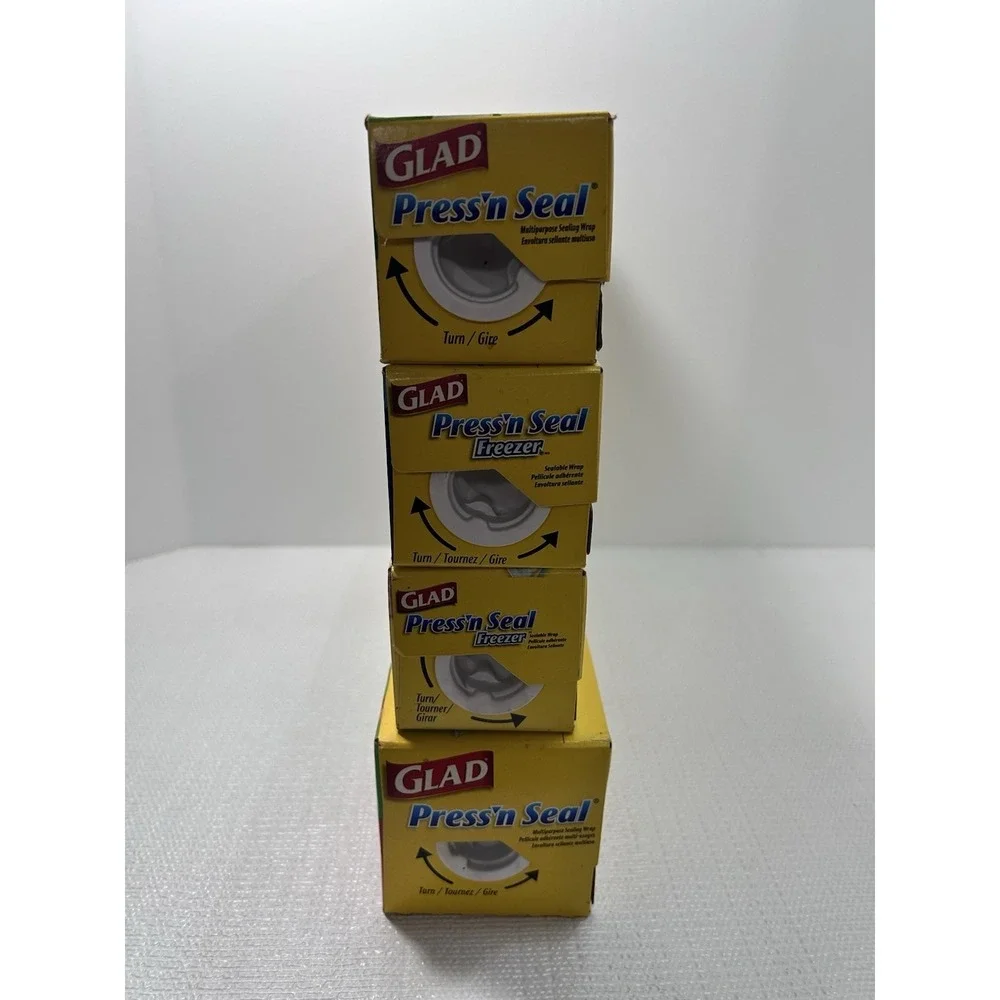 Vtg Lot Glad Press'N Seal Sealing Wrap NEW 50,‎ 70, 140 Sq 2003 2006 Prop Movie
